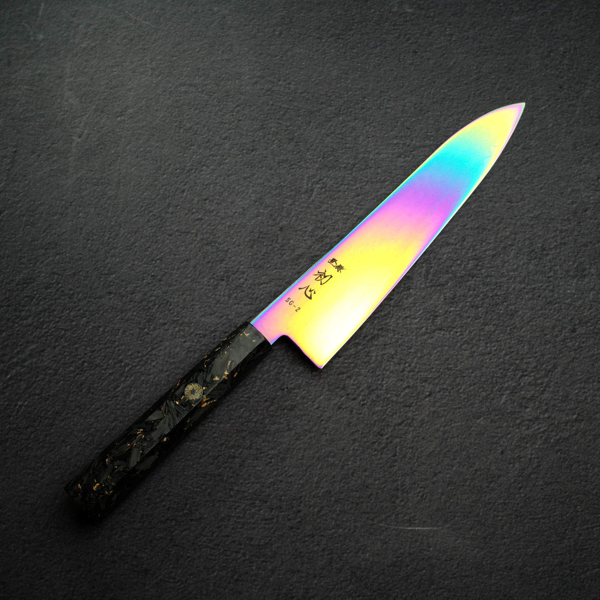 初心 Ryuhyo SG2大馬士革彩虹牛刀 210mm