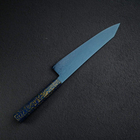 Hatsukokoro Ryuhyo SG2 Damascus Blue K-tip Gyuto 210mm with Urushi handle