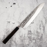 Yoshimi Kato Forged Ginsan Tsuchime Gyuto 240mm