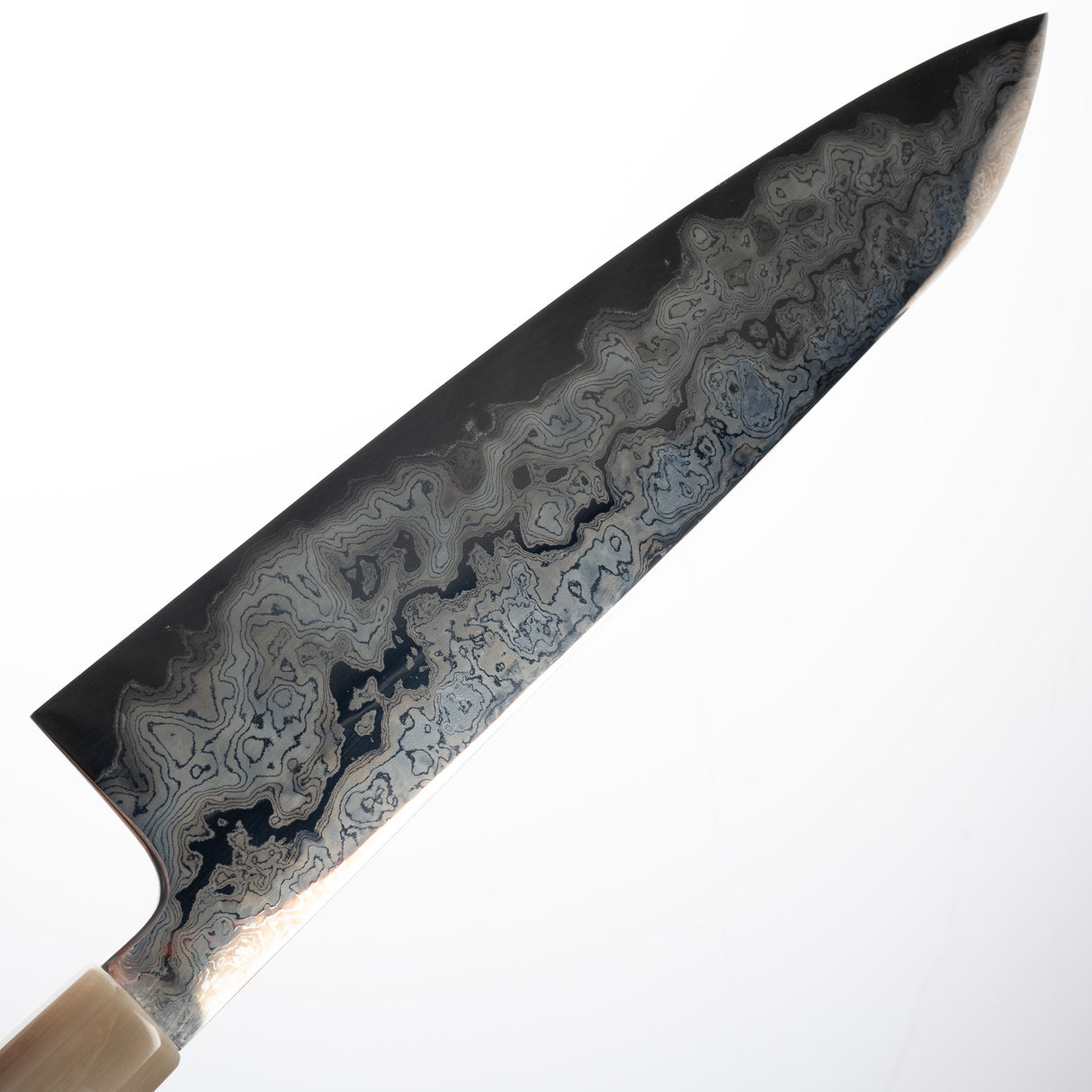Kisuke x Xinguo Byakku Enn Gyuto 300mm Blue 1 Damascus