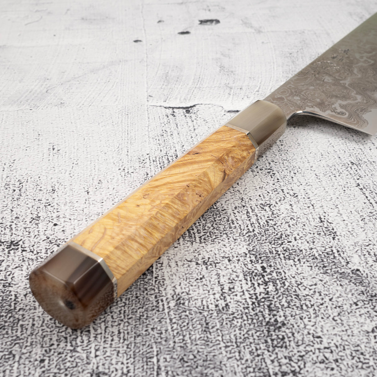 Kisuke x Xinguo Byakku Enn Gyuto 300mm Blue 1 Damascus