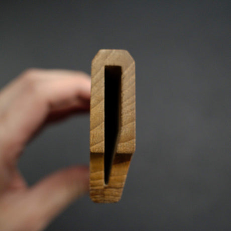 K&S Kritsuke (K-tip) Yanagiba Hardwood  Saya, Standard Profile