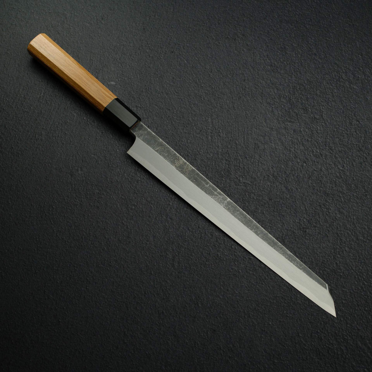 Hatsukokoro x Myojin Shirasagi Blue 2 Kurouchi K-Tip Yanagiba 270mm