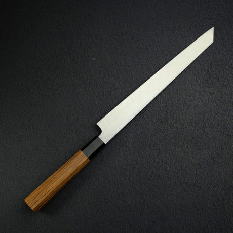 Hatsukokoro x Myojin Shirasagi Blue 2 Kurouchi K-Tip Yanagiba 270mm