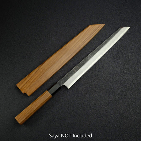 Hatsukokoro x Myojin Shirasagi Blue 2 Kurouchi K-Tip Yanagiba 270mm