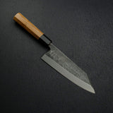 Myojin Riki x Hatsukokoro Shirasagi  Blue 2 Kurouchi K-Tip Deba 180mm