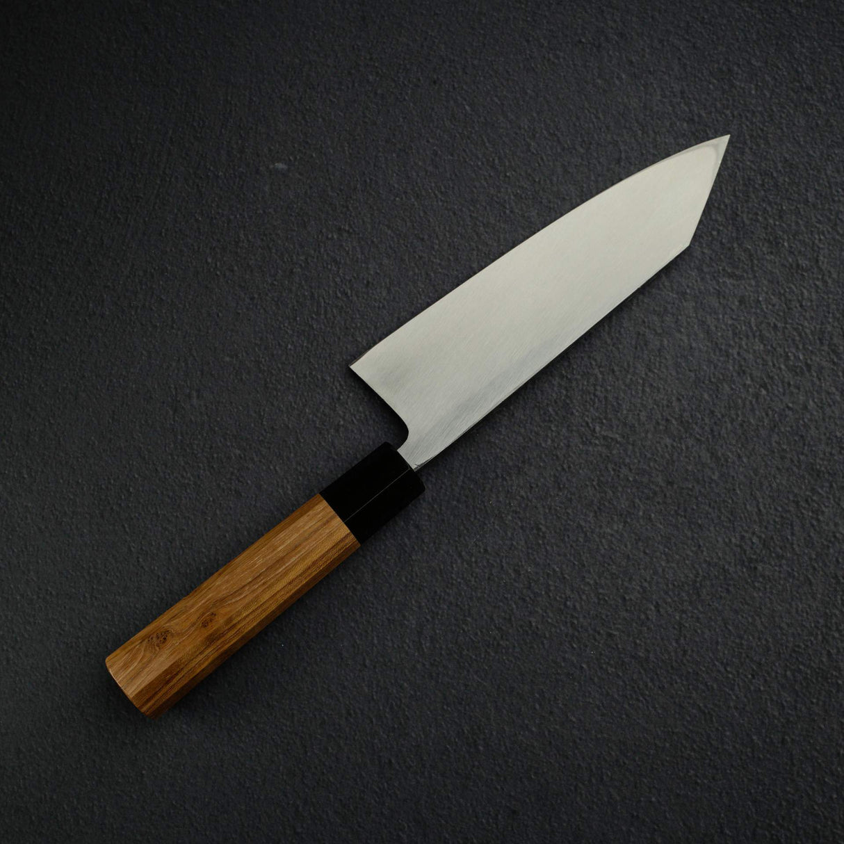 Myojin Riki x Hatsukokoro Shirasagi  Blue 2 Kurouchi K-Tip Deba 180mm