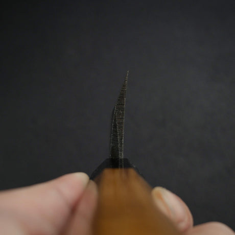 Myojin Riki x Hatsukokoro Shirasagi  Blue 2 Kurouchi K-Tip Deba 180mm