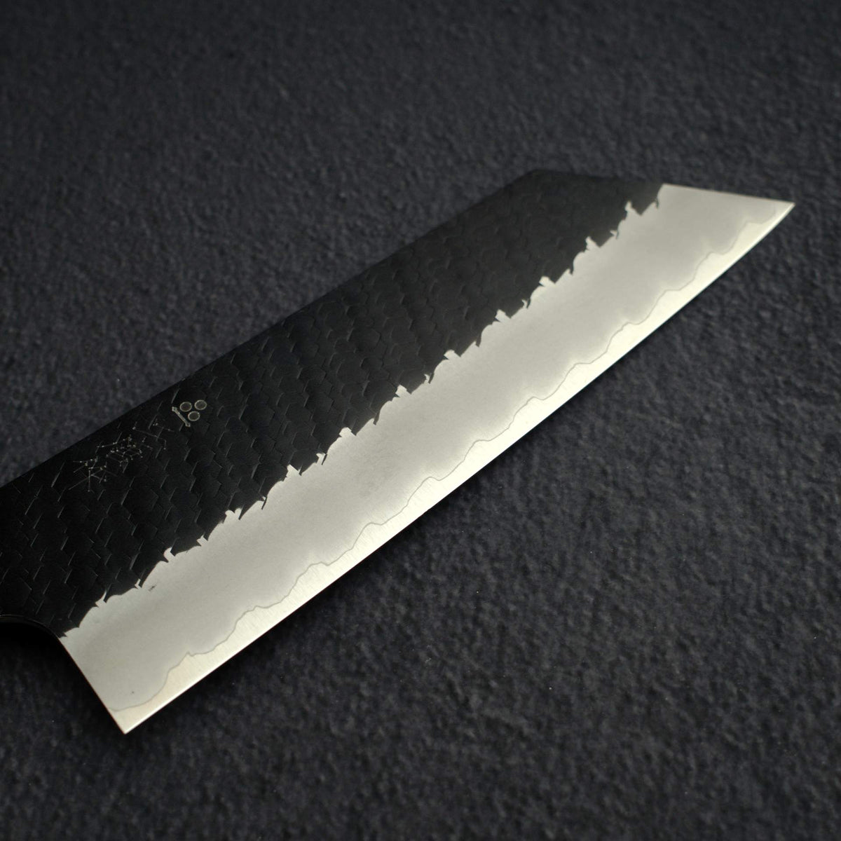 Nigara SG2 Tsuchime K-tip Nakiri 165mm Kurouchi Turquoise Handle