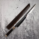 Exotic: Genkai Masakuni (玄海正國) Mizu-Honyaki Maguro Kiri 450mm Mt. Fuji Hamon