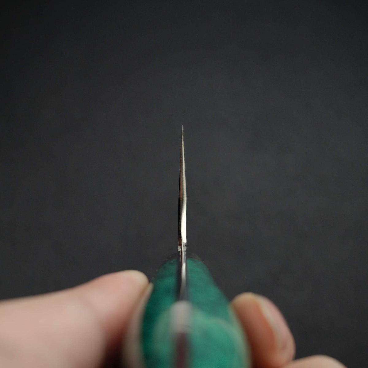 Nigara SG2 Tsuchime K-tip Nakiri 165mm Kurouchi Turquoise Handle