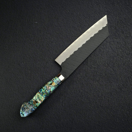 Nigara SG2 Tsuchime K-tip Nakiri 165mm Kurouchi Mother of Pearl Handle