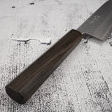 Masutani Kokuryu VG10 Damascus Tsuchime Santoku 170mm WA Handle