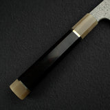 Nigara Anmon Kurozome Blue 2 Damascus Kiritsuke Yanagiba 330mm