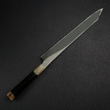 Nigara Anmon Kurozome Blue 2 Damascus Kiritsuke Yanagiba 330mm