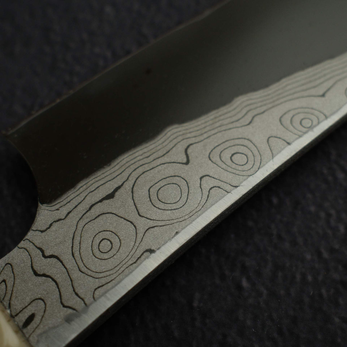 Nigara Anmon Kurozome Blue 2 Damascus Kiritsuke Yanagiba 330mm