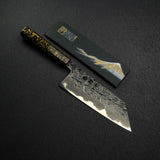 Kisuke x Xinguo Blue 1 Tsuchime Bunka 180mm w/ Magnetic Guard Urushi Handle