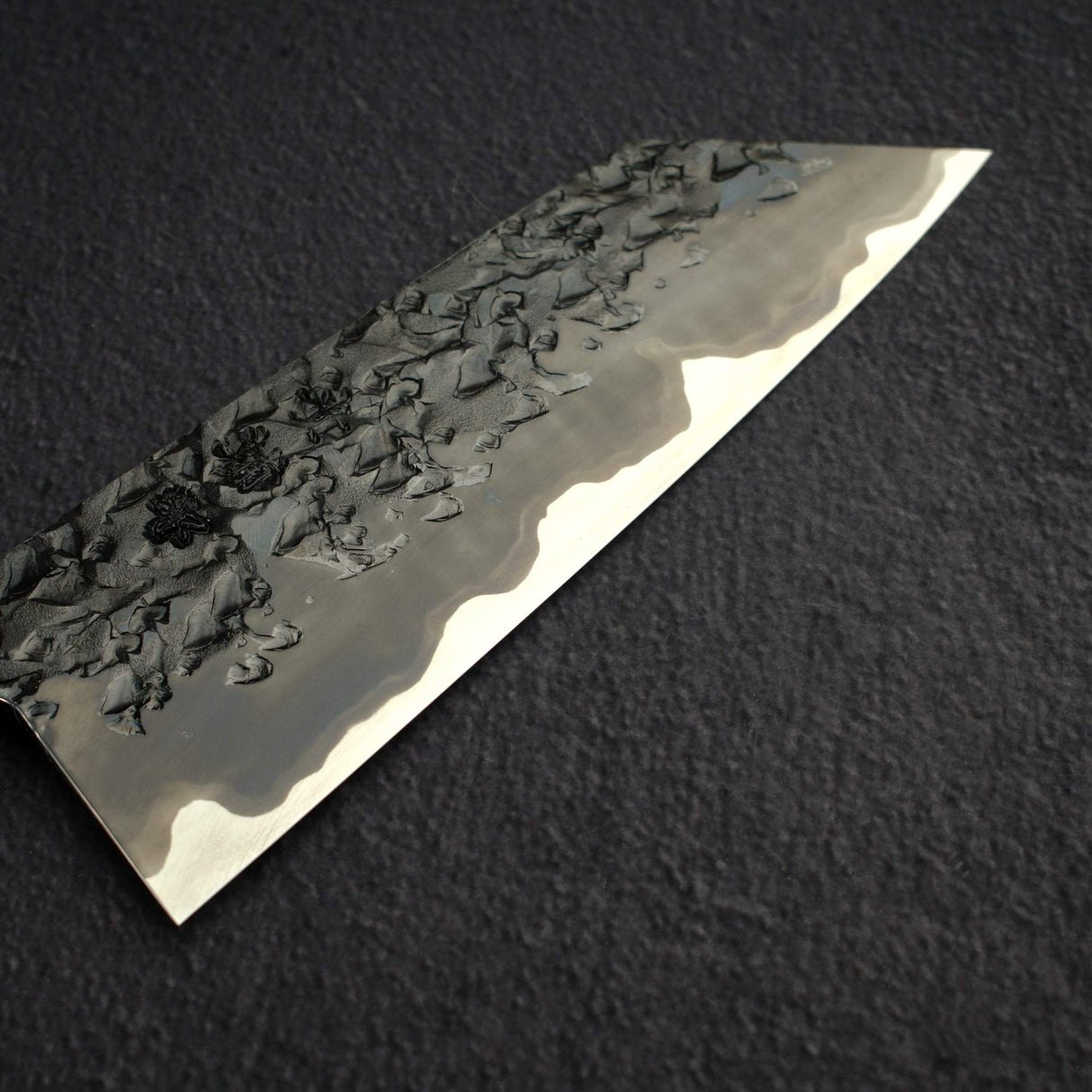 Kisuke x Xinguo Blue 1 Tsuchime Bunka 180mm w/ Magnetic Guard Urushi Handle