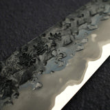 Kisuke x Xinguo Blue 1 Tsuchime K-tip Gyuto 210mm w/ Saya & Urushi Handle