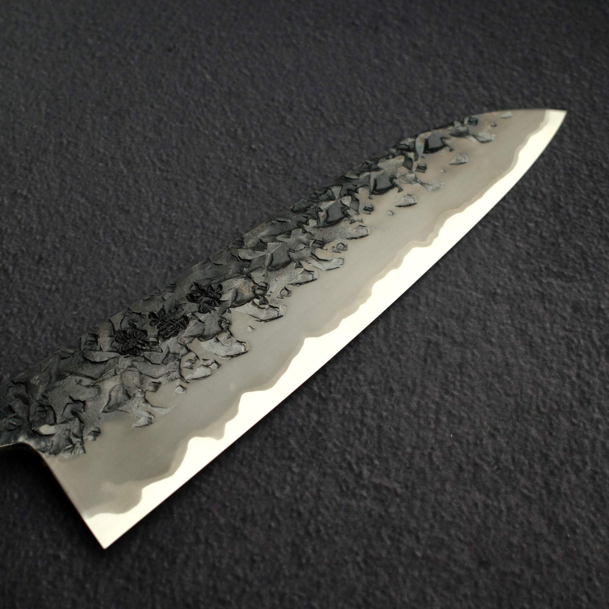 Kisuke x Xinguo Blue 1 Tsuchime Gyuto 210mm w/ Saya & Urushi Handle