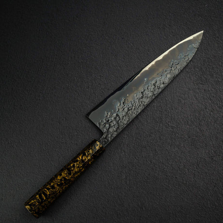 Kisuke x Xinguo Blue 1 槌目牛刀 240mm，附磁吸護套與漆塗握柄