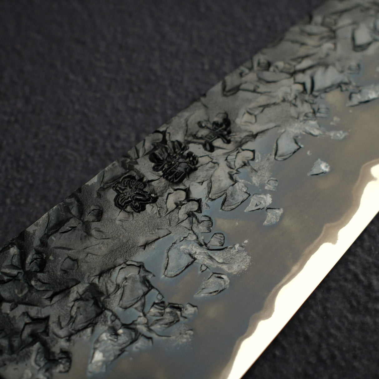 Kisuke x Xinguo Blue 1 Tsuchime K-tip Gyuto 240mm w/ Magnetic Guard & Urushi Handle