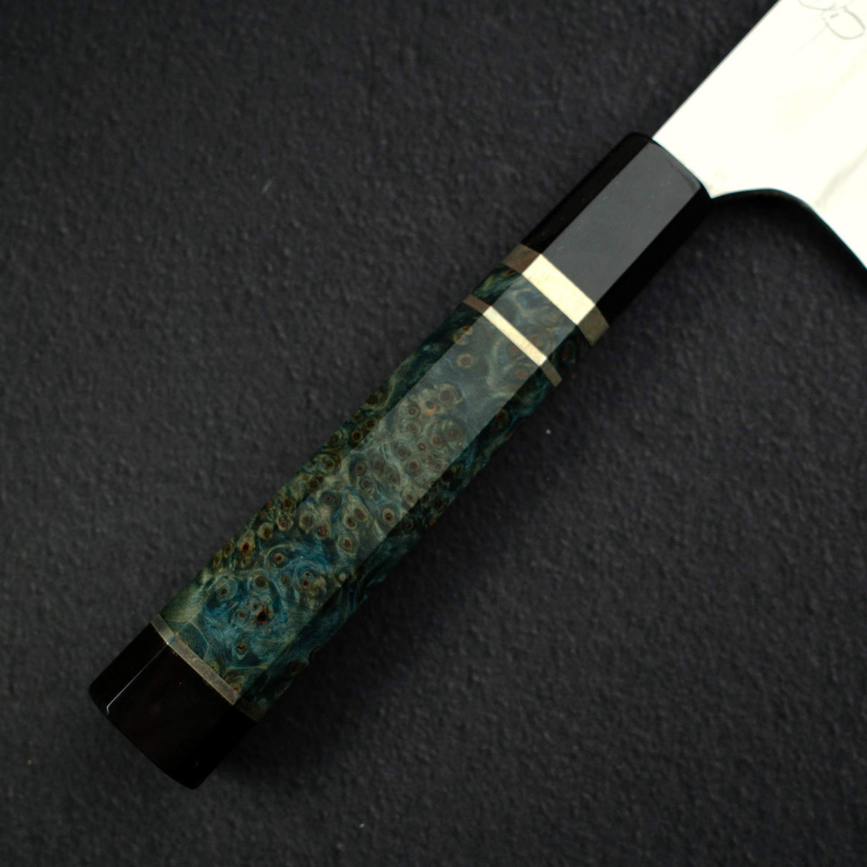真崎 青鋼一號 水本燒 牛刀 240mm 附瘤木柄 雞翅木刀鞘