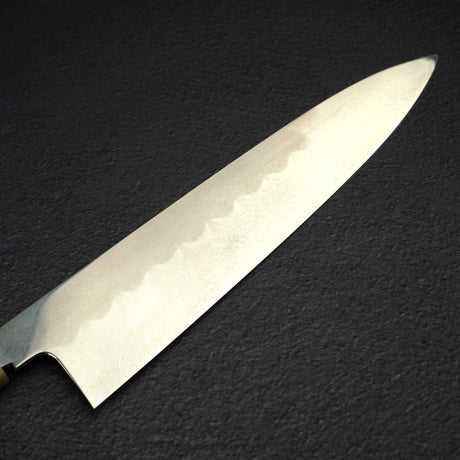 XINGUO Aogami Super Honyaki Gyuto 240mm Marble Ferrule Amboyna Burl Handle with Saya