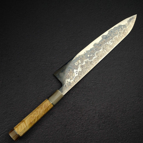 Kisuke x XinguoBlue 1 Byakku Enn Damascus Gyuto 300mm