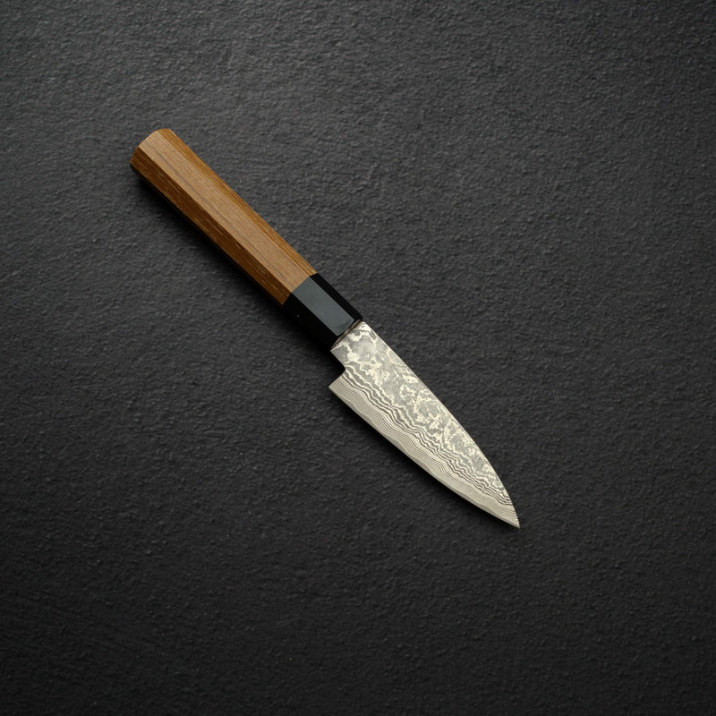 Shiro Kamo SG2/R2 Suminagashi Damascus Petty 90mm
