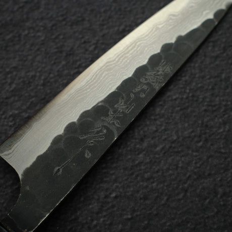 Nao Yamamoto 超級青鋼 黑打大馬士革 小刀 150mm 附刀鞘
