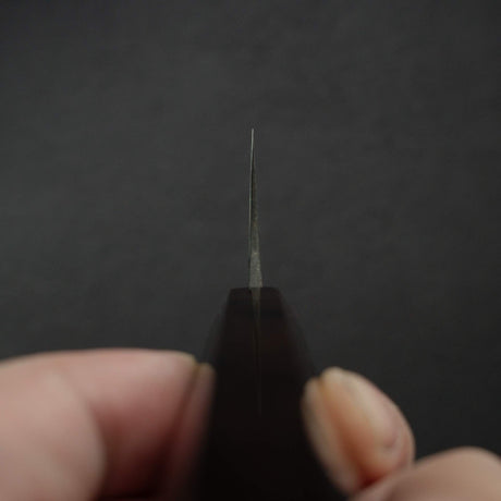 加藤義實 白鋼二號 大馬士革 梨地 文化刀 180mm