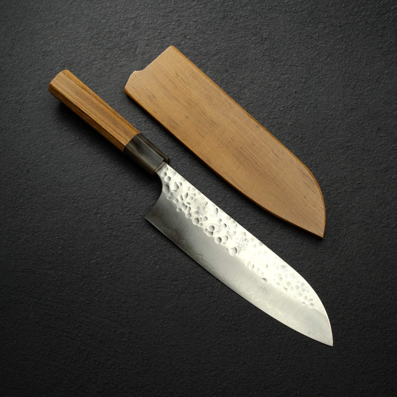 Kurosaki Yūgumo SG2 Tsuchime Santoku Vintage Stock w/ Saya