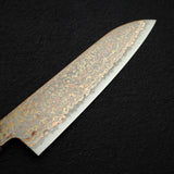 Hatsukokoro Hinotori V-Toku 2 Santoku 180mm Rainbow Damascus finish