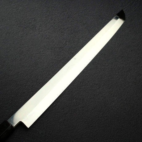 Exotic: Yoshikazu Ikeda White #1 Mizu-Honyaki Mt. Fuji Sakimaru Takohiki 390mm w/ Saya