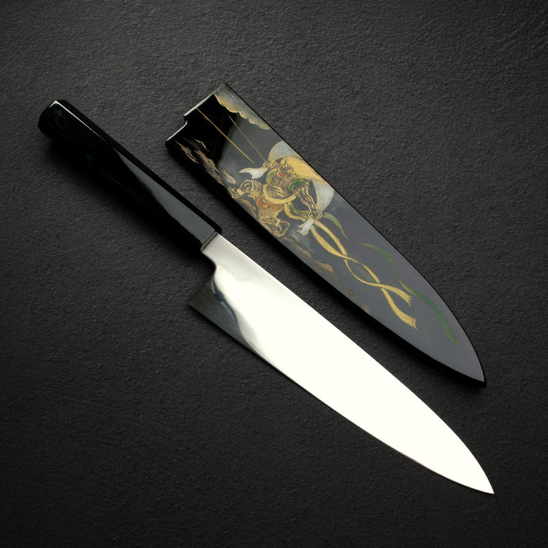 Kenji Togashi White 2 Hoyaki, Fujin (God of Wind) Urushi Set
