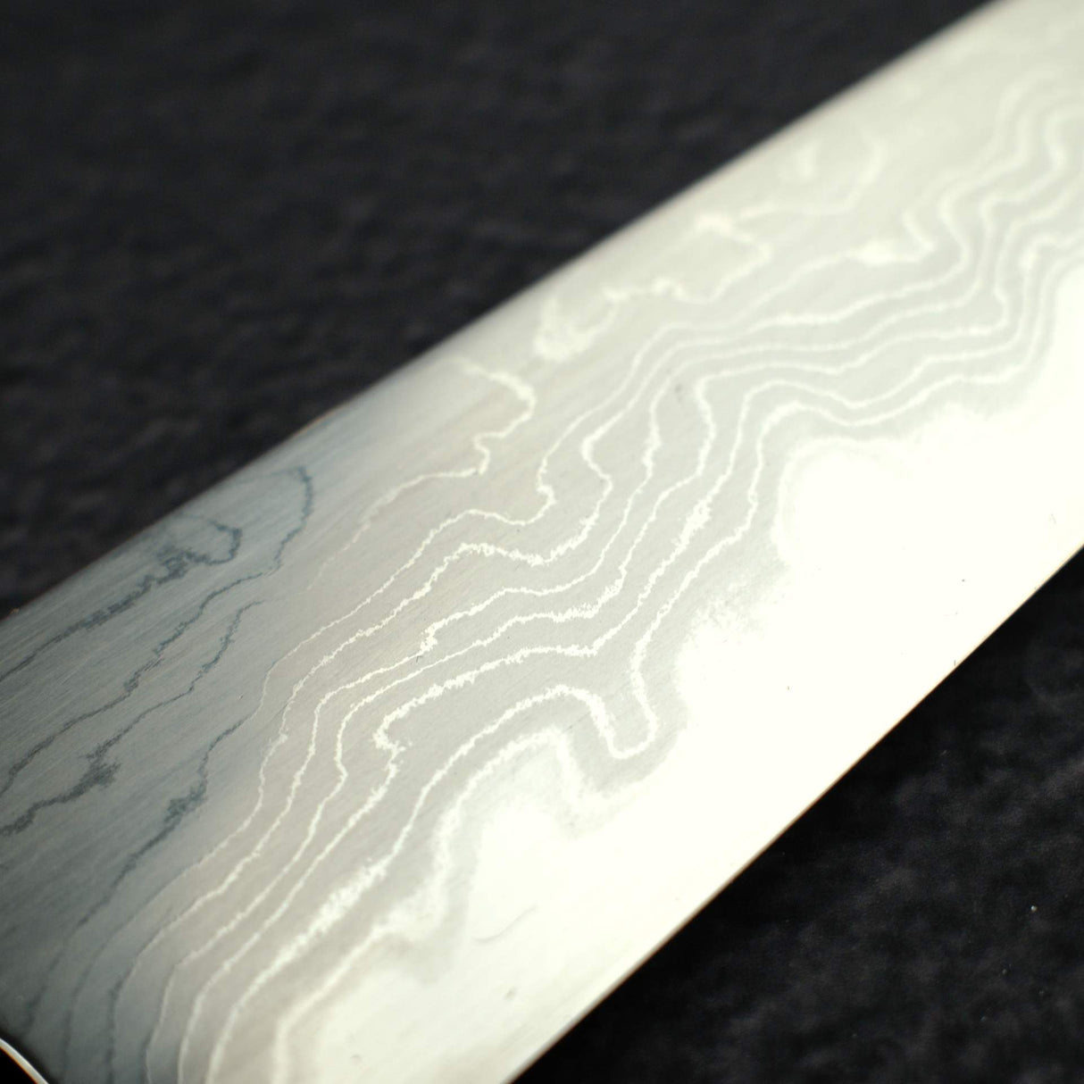初心 木漏日 青鋼一號 大馬士革 小刀 150mm 帶護手 無刻字