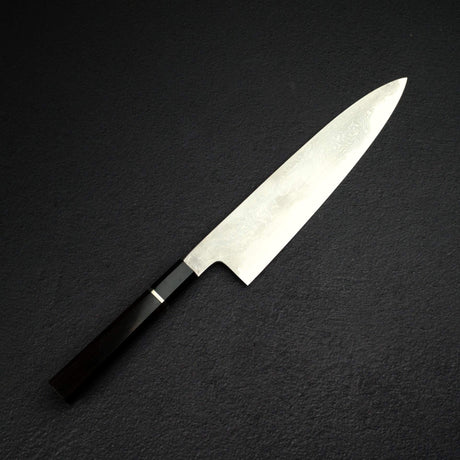 Hatsukokoro Komorebi Blue 1 Damascus Gyuto 240mm w/ Saya, Un-engraved