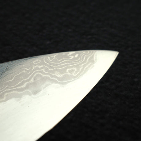 Hatsukokoro Komorebi Blue 1 Damascus Gyuto 240mm w/ Saya, Un-engraved