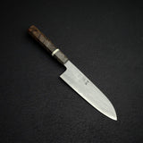 Hatsukokoro x Satoshi Nakagawa Blue 1 Damascus Santoku 170mm