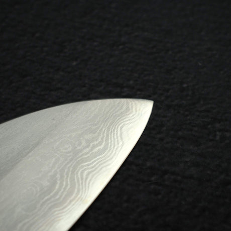Hatsukokoro x Satoshi Nakagawa Blue 1 Damascus Santoku 170mm