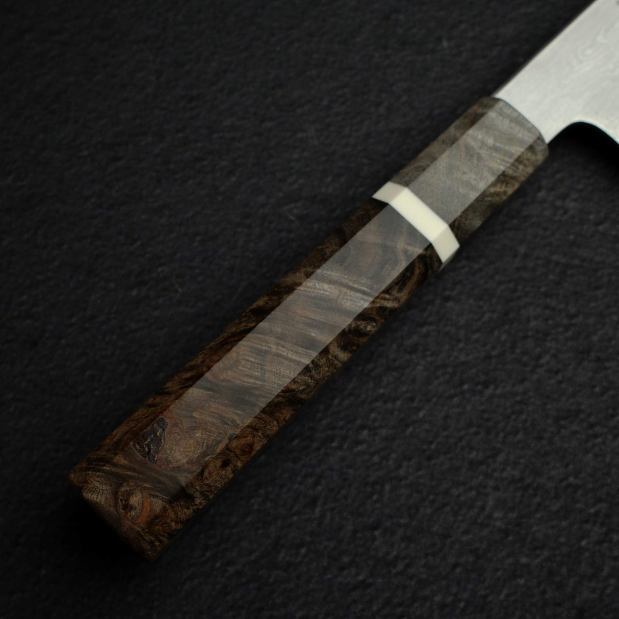 Hatsukokoro x Satoshi Nakagawa Blue 1 Damascus Santoku 170mm
