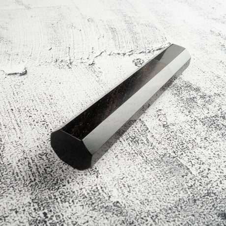 Ebony Octagonal Black Horn WA Handle