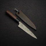 佐治武士 SG2鋼 / SG2粉末高速鋼 黑 大馬士革 小刀 / 蔬果刀 150mm
