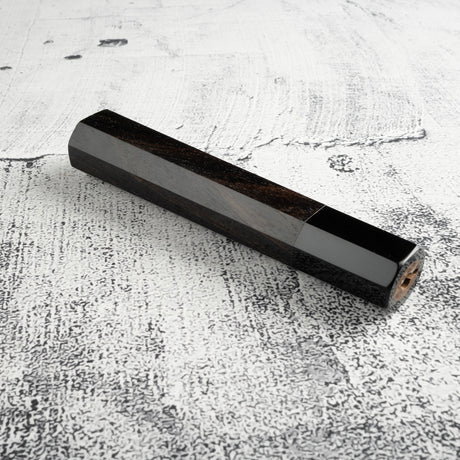 Ebony Octagonal Black Horn WA Handle