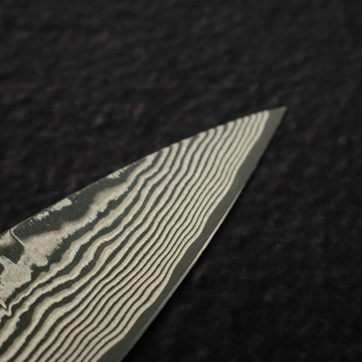 佐治武士 SG2鋼 / SG2粉末高速鋼 黑 大馬士革 小刀 / 蔬果刀 150mm