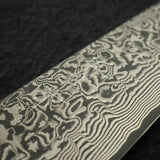 佐治武士 SG2鋼 / SG2粉末高速鋼 黑 大馬士革 小刀 / 蔬果刀 150mm