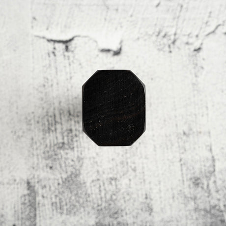 Ebony Octagonal Black Horn WA Handle