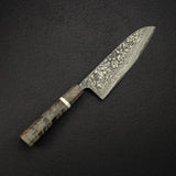 Takeshi Saji SG2 Black Damascus Santoku 180mm Birchwood Handle
