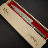 佐治武士 SG2 黑大馬士革 筋引 270mm 樺木瘤八角柄帶護手